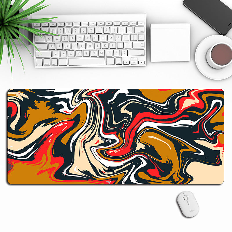 Anti-Slip Abstract Liquid Gaming Extra Long Mouse Pad