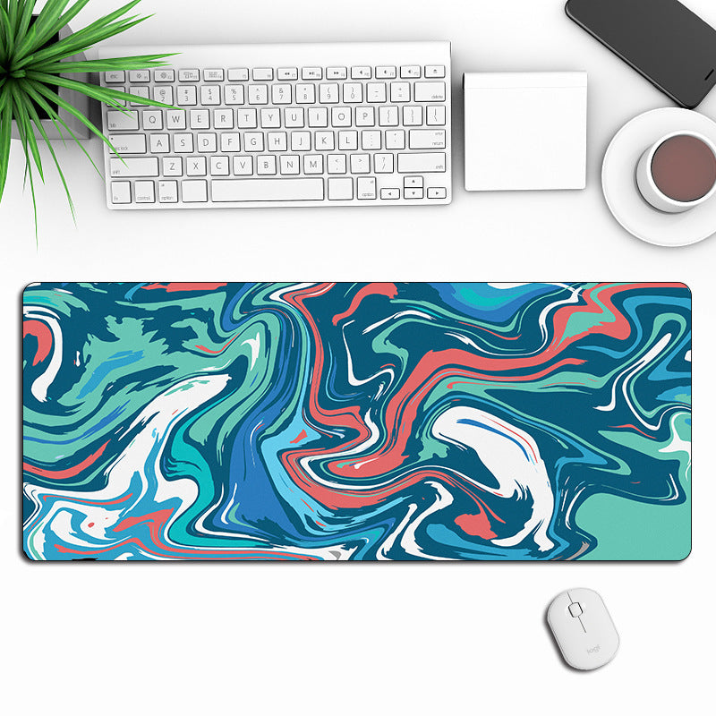 Anti-Slip Abstract Liquid Gaming Extra Long Mouse Pad