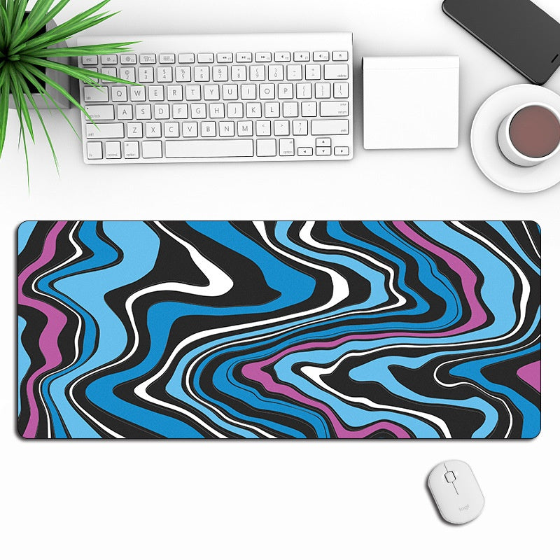 Anti-Slip Abstract Liquid Gaming Extra Long Mouse Pad