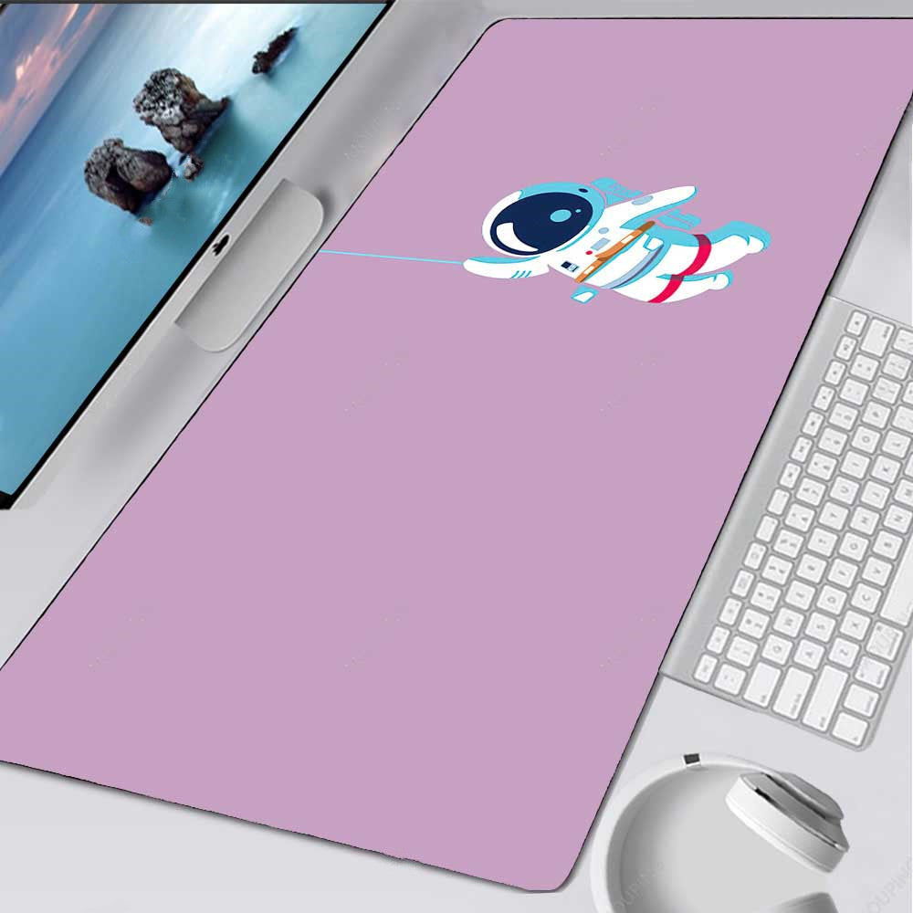 Astronaut Pattern Extra Long Mouse Pad