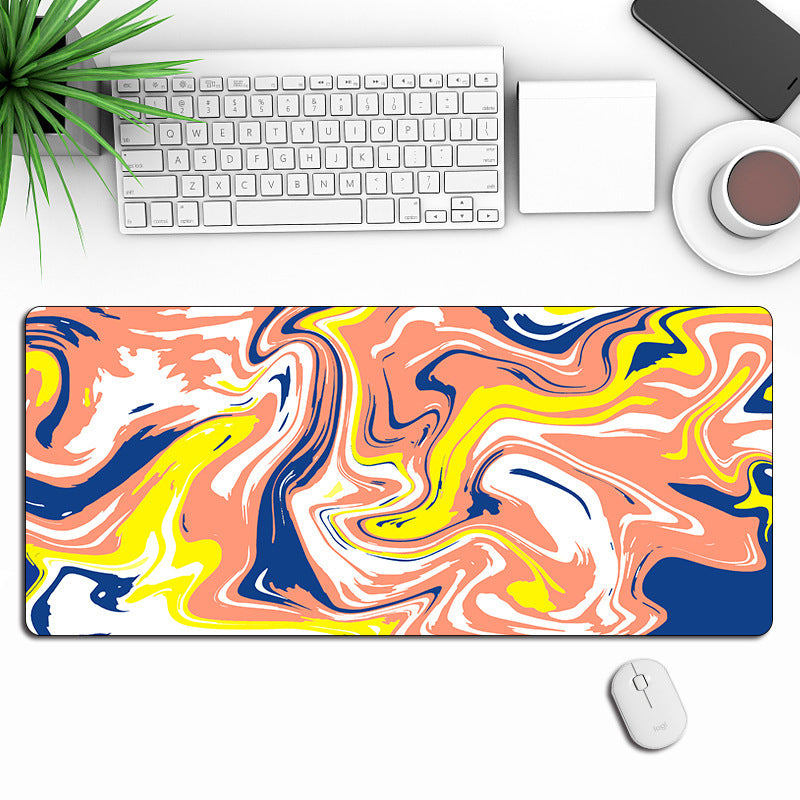 Anti-Slip Abstract Liquid Gaming Extra Long Mouse Pad