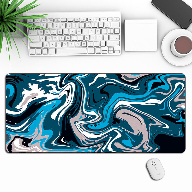 Anti-Slip Abstract Liquid Gaming Extra Long Mouse Pad