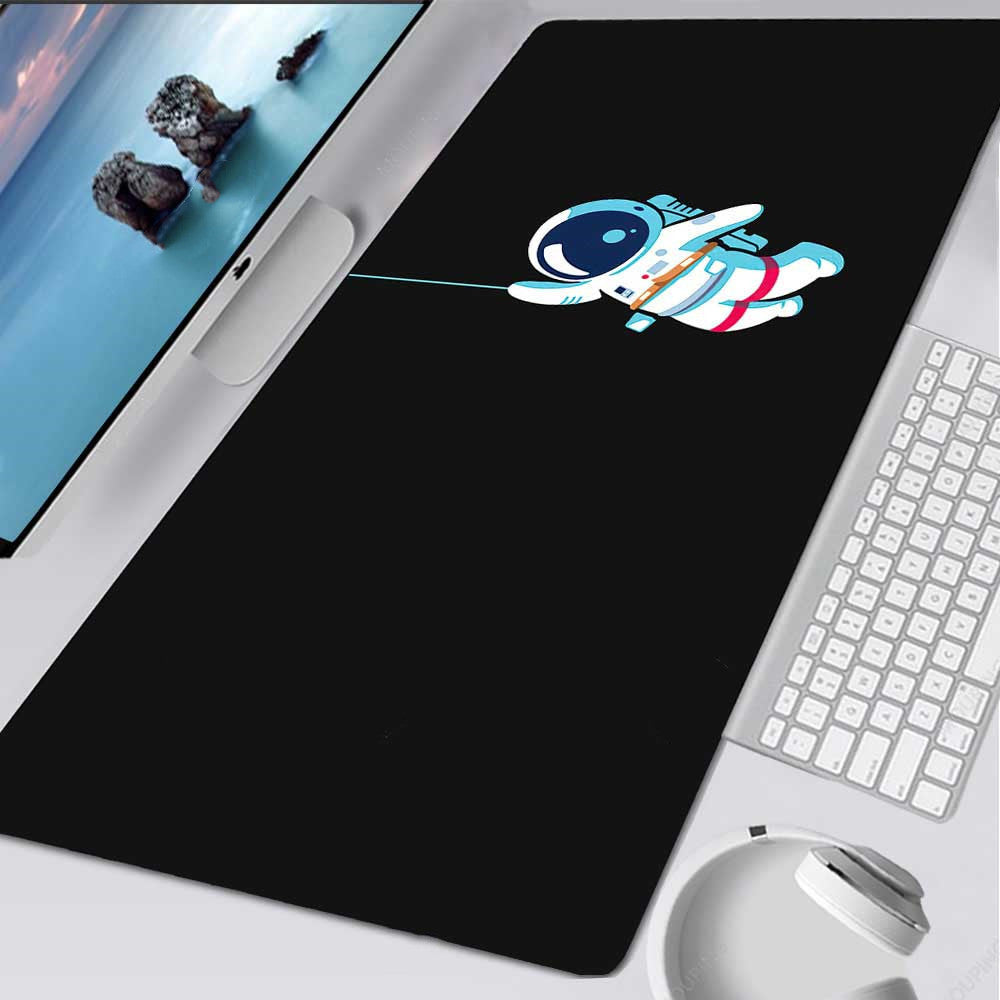 Astronaut Pattern Extra Long Mouse Pad