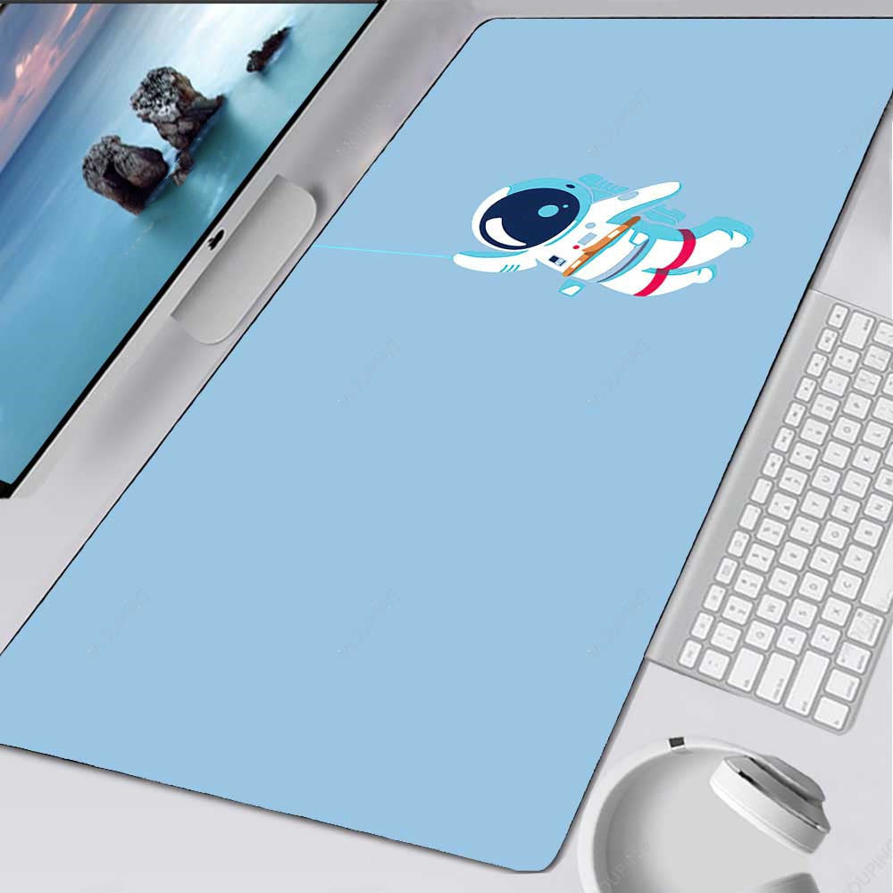 Astronaut Pattern Extra Long Mouse Pad