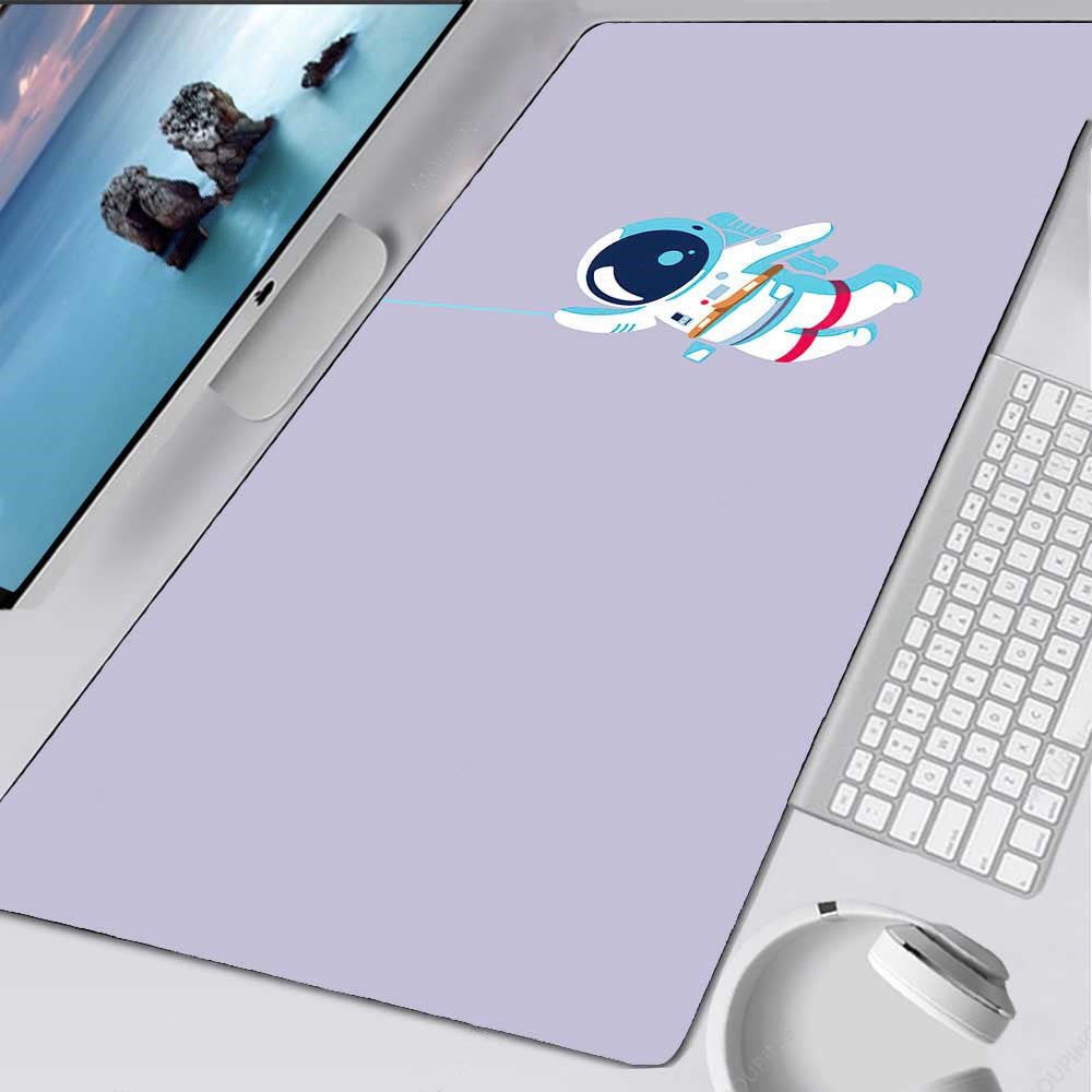 Astronaut Pattern Extra Long Mouse Pad