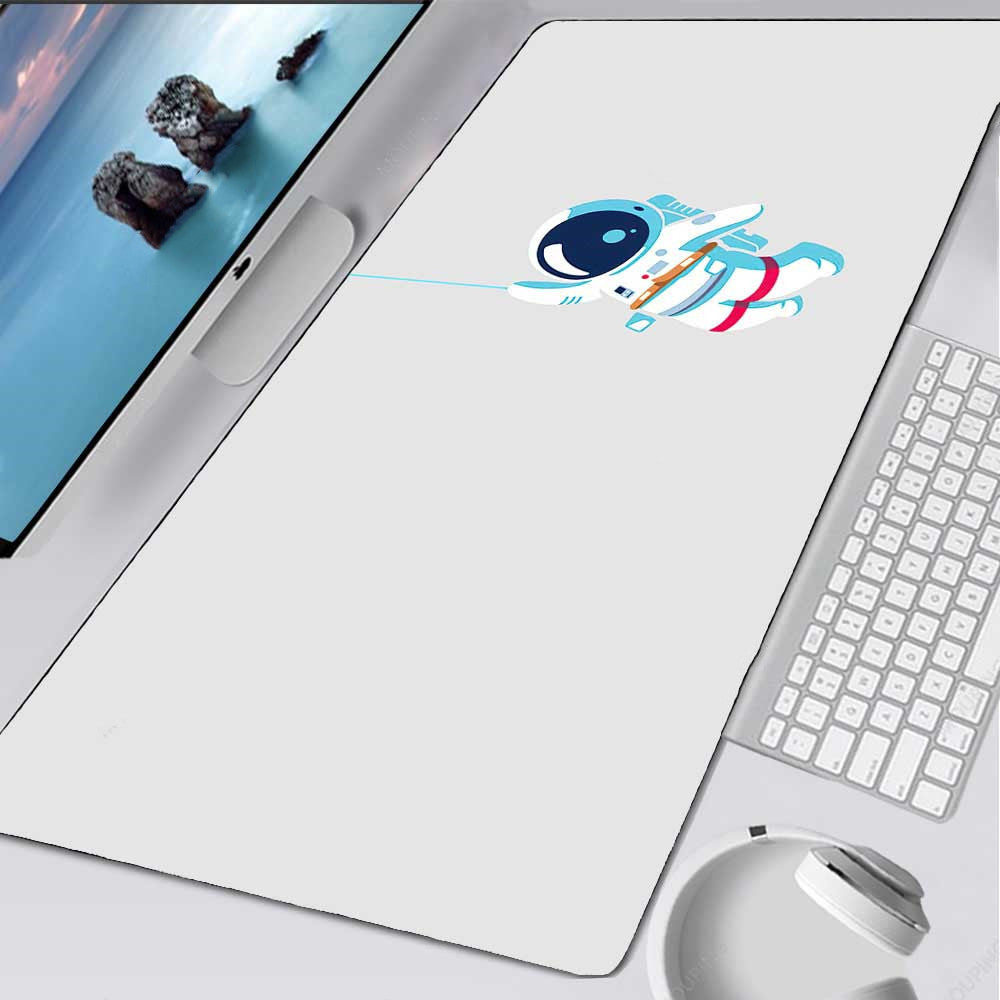 Astronaut Pattern Extra Long Mouse Pad