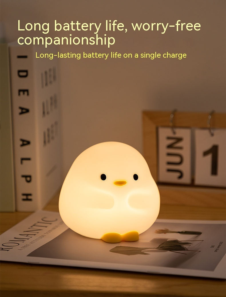 Cute Duck LED Night Lamp USB Rechargeable Touch Sensor