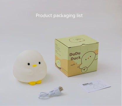Cute Duck LED Night Lamp USB Rechargeable Touch Sensor