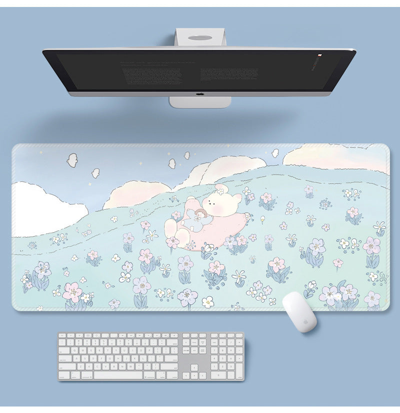 Flowers Extra Long Mouse Pad Super Cute - Various Art Styles