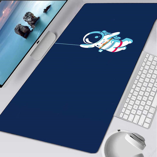Astronaut Pattern Extra Long Mouse Pad