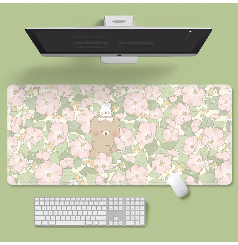 Flowers Extra Long Mouse Pad Super Cute - Various Art Styles