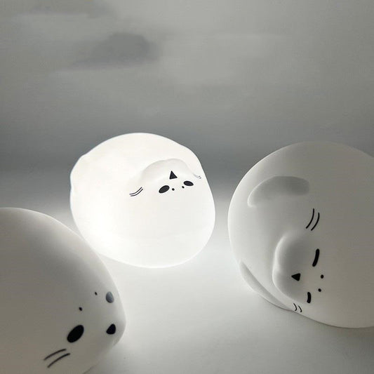 Cute Seal Night Light Silicone