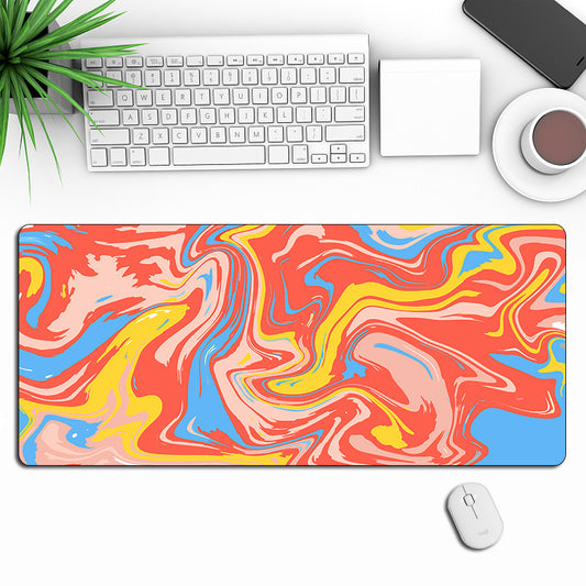 Anti-Slip Abstract Liquid Gaming Extra Long Mouse Pad