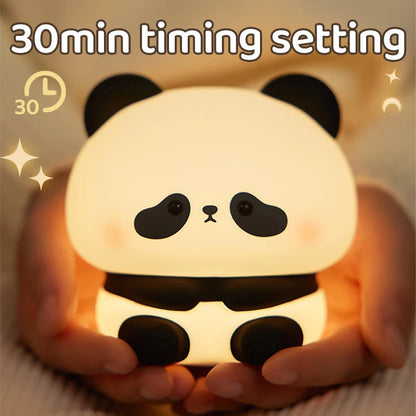 Panda LED Night Light Cute Silicone Touch Lamp
