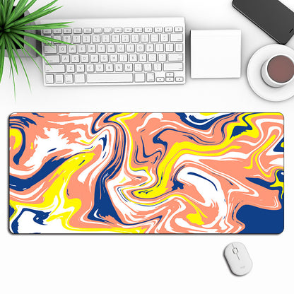 Anti-Slip Abstract Liquid Gaming Extra Long Mouse Pad