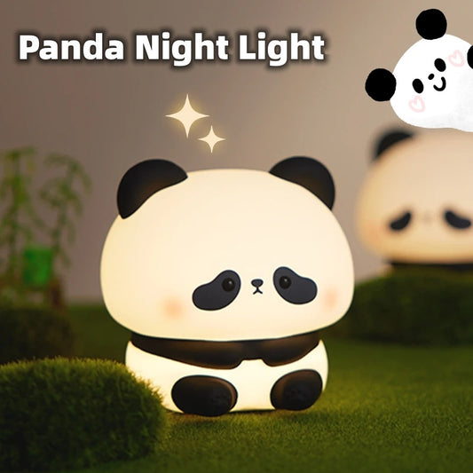 Panda LED Night Light Cute Silicone Touch Lamp