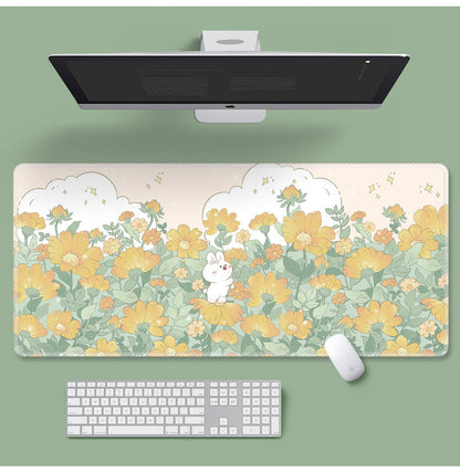 Flowers Extra Long Mouse Pad Super Cute - Various Art Styles