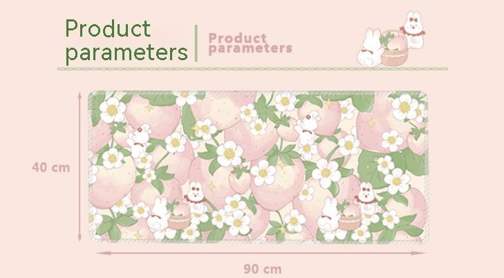 Flowers Extra Long Mouse Pad Super Cute - Various Art Styles