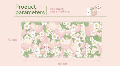 Flowers Extra Long Mouse Pad Super Cute - Various Art Styles
