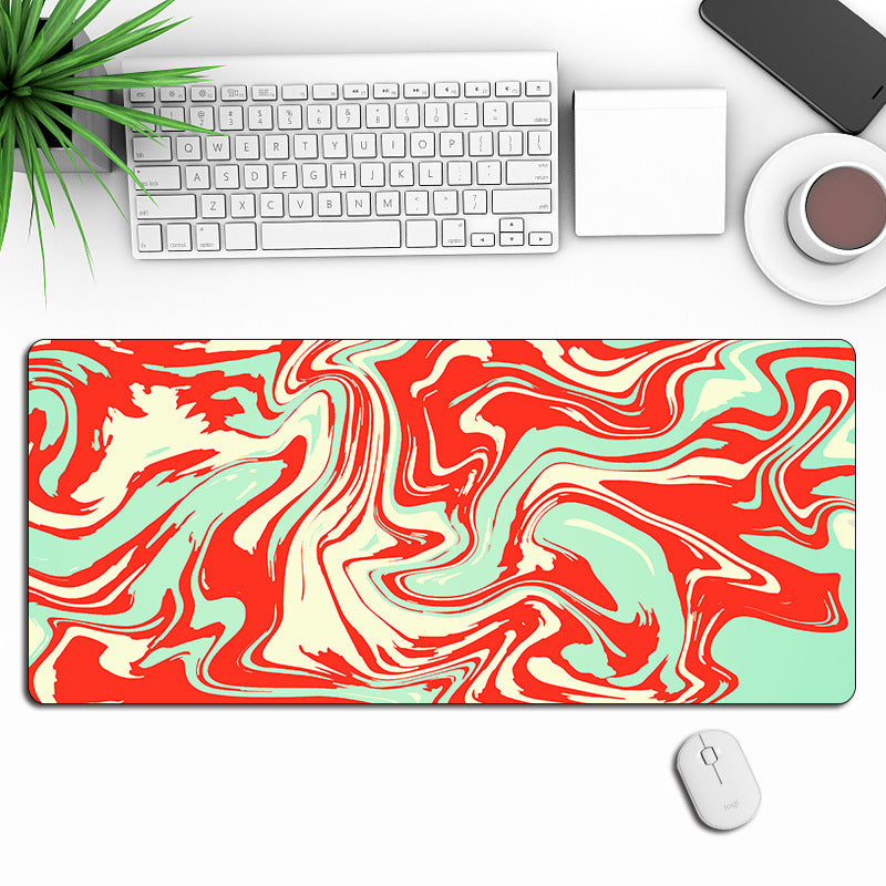 Anti-Slip Abstract Liquid Gaming Extra Long Mouse Pad