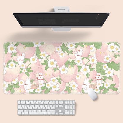 Flowers Extra Long Mouse Pad Super Cute - Various Art Styles