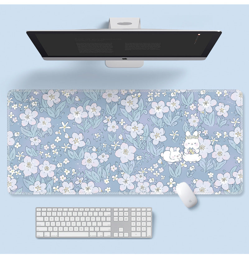 Flowers Extra Long Mouse Pad Super Cute - Various Art Styles