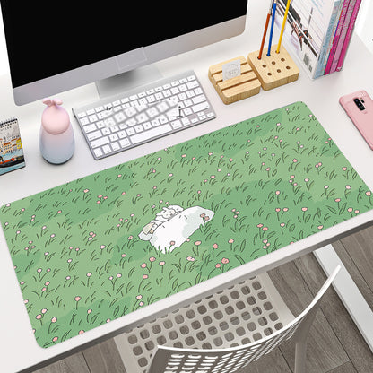 Kawaii Grass Rubber Mouse Pad Extra Long - Various Art Styles
