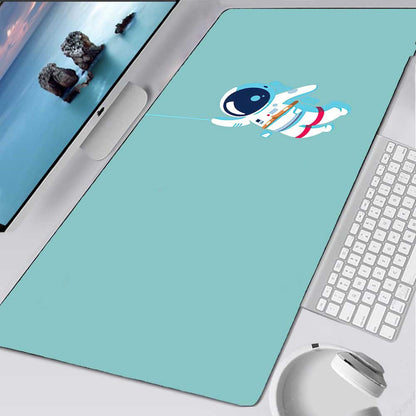Astronaut Pattern Extra Long Mouse Pad